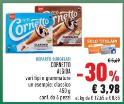Conad Cornetto Algida offerta