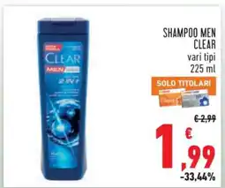 Conad SHAMPOO MEN CLEAR offerta