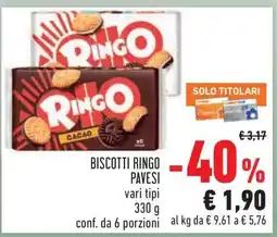 Conad BISCOTTI RINGO PAVESI offerta