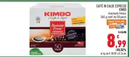 Conad CAFFÈ IN CIALDE ESPRESSO KIMBO offerta