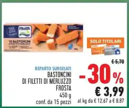 Conad Bastoncini di Filetti di Merluzzo Frosta offerta