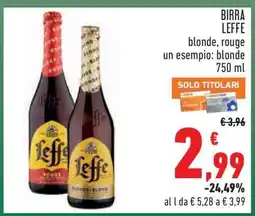 Conad Birra Leffe offerta