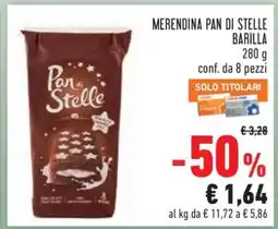 Conad Merendina Pan di Stelle Barilla offerta