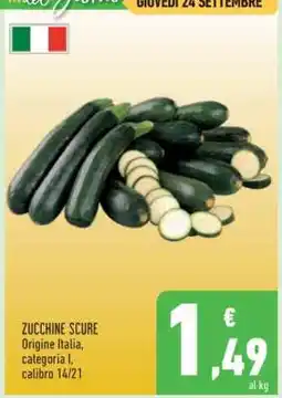 Conad ZUCCHINE SCURE offerta