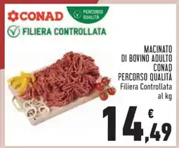 Conad Macinato di bovino adulto offerta