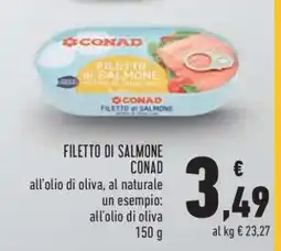 Conad Filetto di Salmone Conad offerta