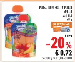 Conad PUREA 100% FRUTTA POUCH MELLIN offerta