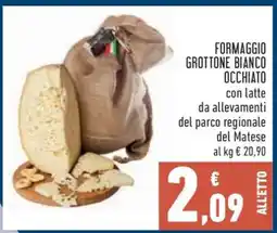 Conad FORMAGGIO GROTTONE BIANCO OCCHIATO offerta