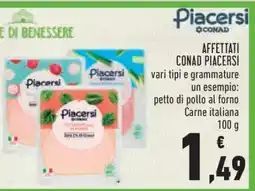 Conad AFFETTATI CONAD PIACERSI offerta
