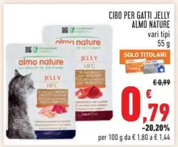 Conad CIBO PER GATTI JELLY ALMO NATURE offerta