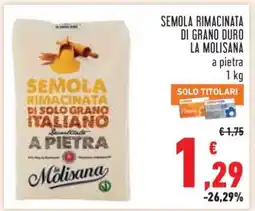 Conad Semola Rimacinata di Grano Duro La Molisana offerta