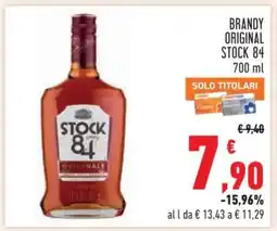 Conad BRANDY ORIGINAL STOCK 84 offerta