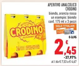 Conad APERITIVO ANALCOLICO CRODINO offerta
