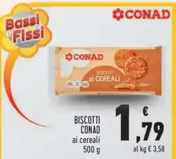 Conad Biscotti CONAD ai cereali offerta