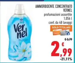 Conad Ammorbidente Concentrato Vernel offerta