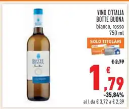 Conad Vino D'Italia Botte Buona offerta