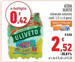 Conad ACQUA ULIVETO offerta
