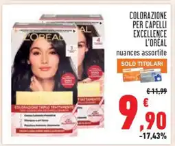Conad COLORAZIONE PER CAPELLI EXCELLENCE L'ORÉAL offerta