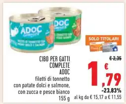 Conad CIBO PER GATTI COMPLETE ADOC offerta