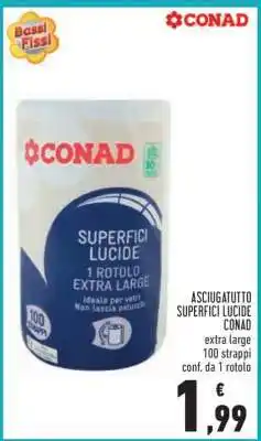 Conad Asciugatutto superfici lucide CONAD offerta