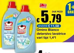 Sì con te Superstore Omino Bianco detergente lavatrice offerta