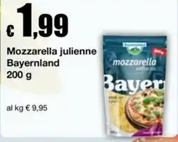 Sì con te Superstore Mozzarella julienne Bayernland offerta