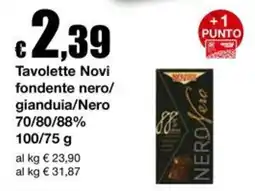 Sì con te Superstore Tavolette Novi fondente nero offerta