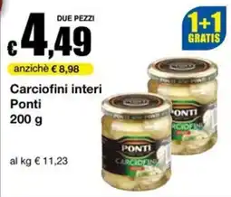 Sì con te Superstore Carciofini interi Ponti offerta