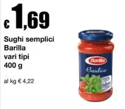 Sì con te Superstore Sughi semplici Barilla offerta