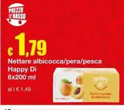 Sì con te Superstore Nettare albicocca/pera/pesca Happy Di offerta