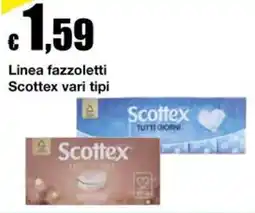 Sì con te Superstore Linea fazzoletti Scottex vari tipi offerta