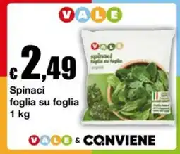 Sì con te Superstore Spinaci foglia su foglia Vale offerta