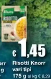 Sì con te Superstore Risotti Knorr vari tipi offerta