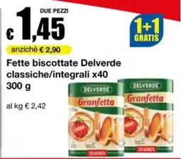 Sì con te Superstore Fette biscottate Delverde classiche/integrali offerta