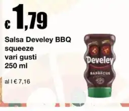 Sì con te Superstore Salsa Develey BBQ squeeze offerta
