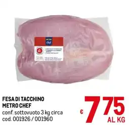 Metro Fesa di tacchino Metro Chef offerta