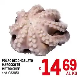 Metro Polpo decongelato Metro Chef offerta