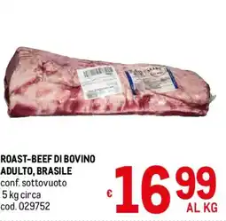 Metro Roast-beef di bovino adulto, Brasile offerta
