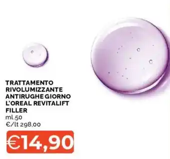 Trattamento rivoluzionante antirughe giorno L'oreal revitalift filler