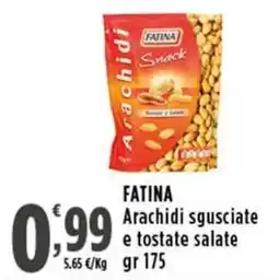 Rossotono Carrefour Fatina arachidi sguisciate e tostate salate offerta