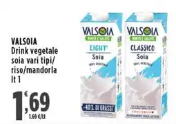 Rossotono Carrefour Valsòia Drink vegetale soia offerta