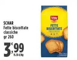 Rossotono Carrefour Schar Fette biscottate classiche offerta
