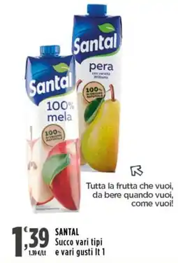 Rossotono Carrefour Santal Succo vari tipi offerta