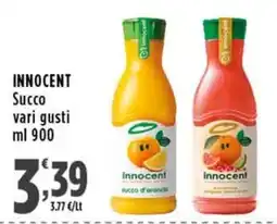 Rossotono Carrefour Innocent Succo vari gusti offerta