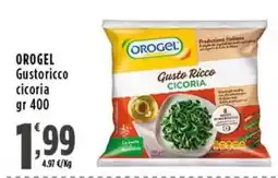 Rossotono Carrefour Orogel gustorricco cicoria offerta