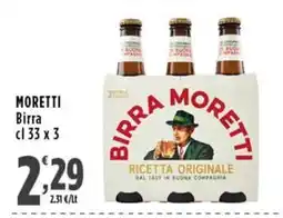 Rossotono Carrefour Birra Moretti offerta