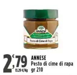 Rossotono Carrefour Annese Pesto di cime di rapa offerta