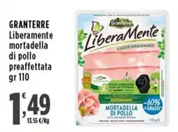 Rossotono Carrefour Granterre LiberaMente mortadella di pollo offerta