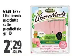 Rossotono Carrefour Liberamente prosciutto cotto offerta
