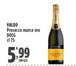 Rossotono Carrefour Valdo Prosecco marca oro DOCG offerta